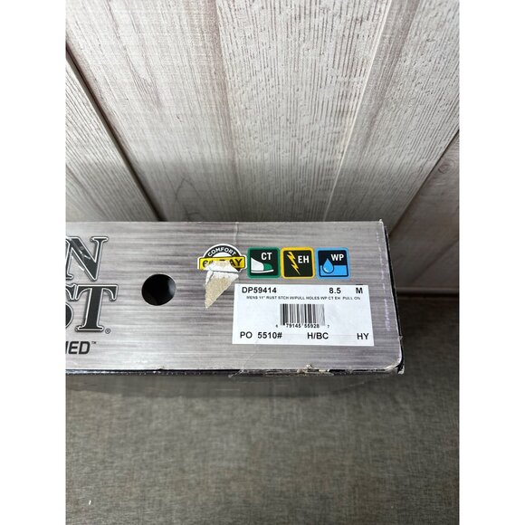 Dan Post Hurricane Series Mens Sz 8.5 Brown Leather Waterproof Work Boots - Picture 14 of 15